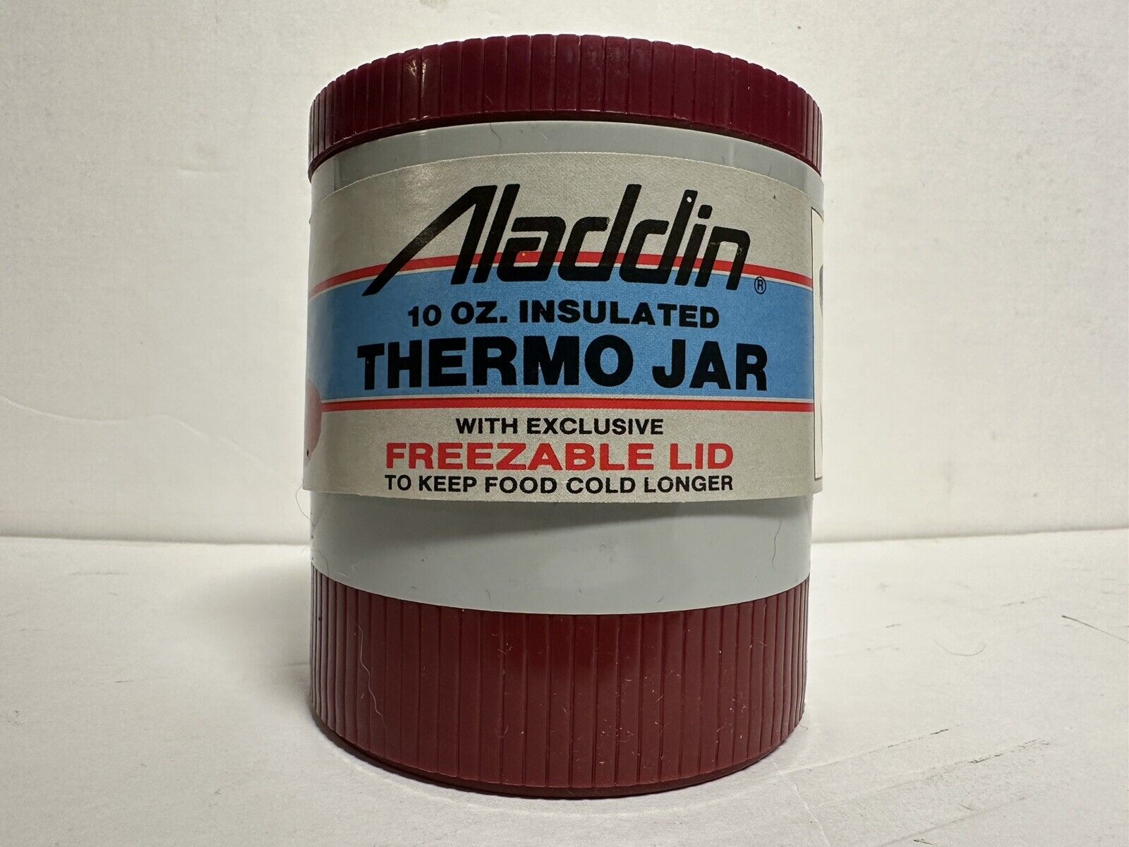 Vintage 1989 Aladdin 10 Oz Insulated Thermo Jar With Freezable Lid NOS