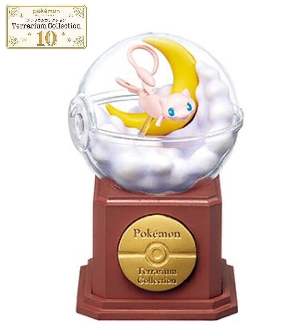 RE-MENT Pokemon Terrarium Collection 10 Poke Ball Case Pedestal Mini Figure Mew