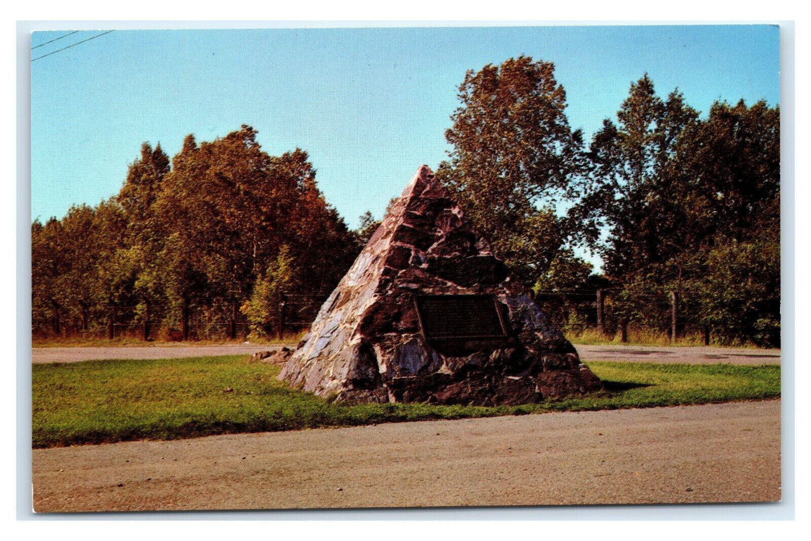 Postcard Jackson Monument, Negaunee, Michigan MI B18