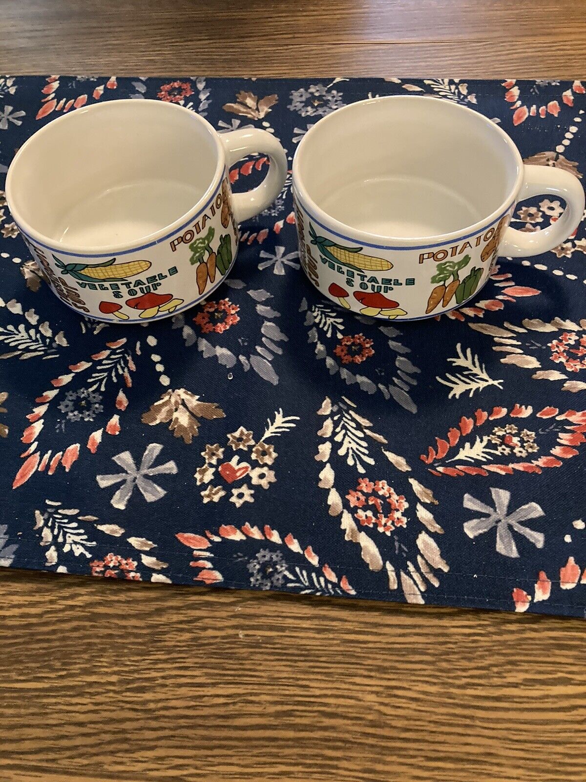 Cisco Torrance China Vintage Soup Mugs Set Of 2
