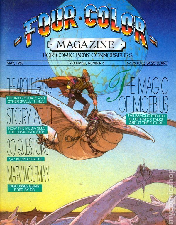 Four Color Magazine #5 VG 1987 Stock Image Low Grade