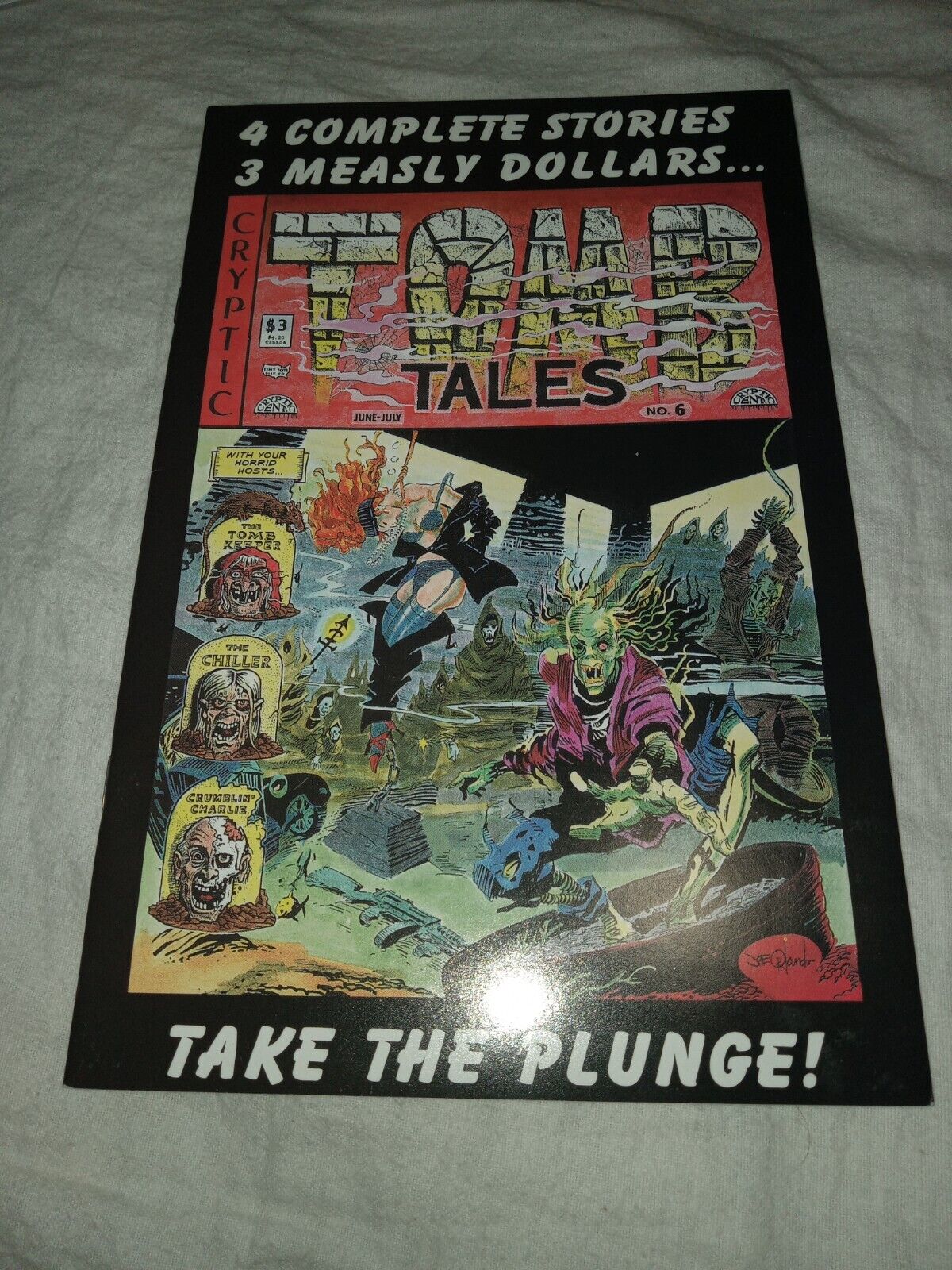 Tomb Tales #6 Cryptic Comics Horror Great Back Issue