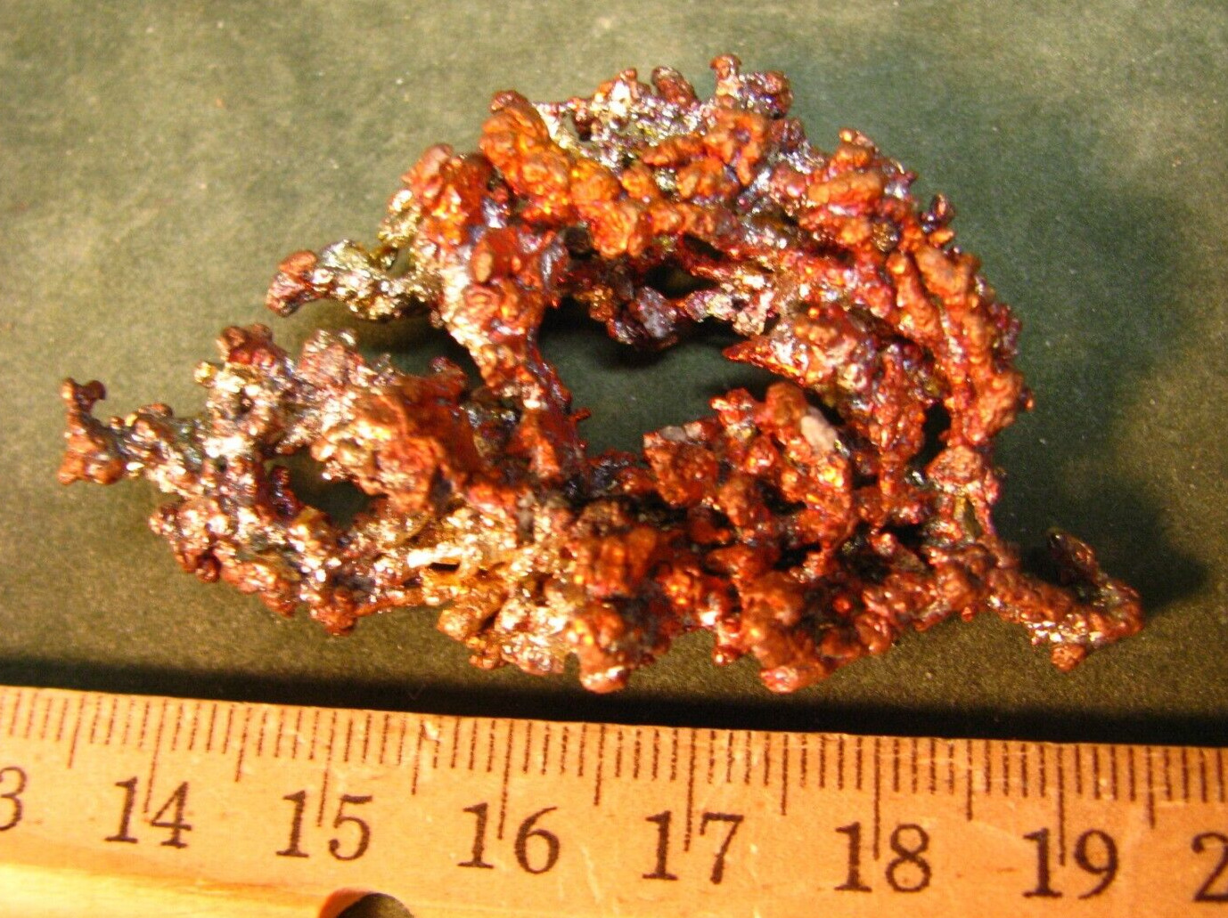 NATURAL COPPER CRYSTALS 37g 2.3 x 0.5 x 1.6inchs SOUTH AFRICA
