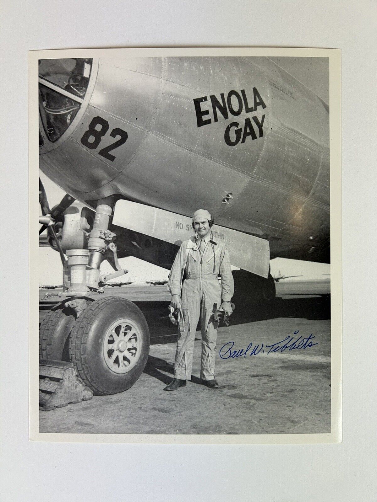 Paul Tibbets Signed 8” x 10” WWII Enola Gay Pilot - Atomic Bomb Hiroshima, Japan