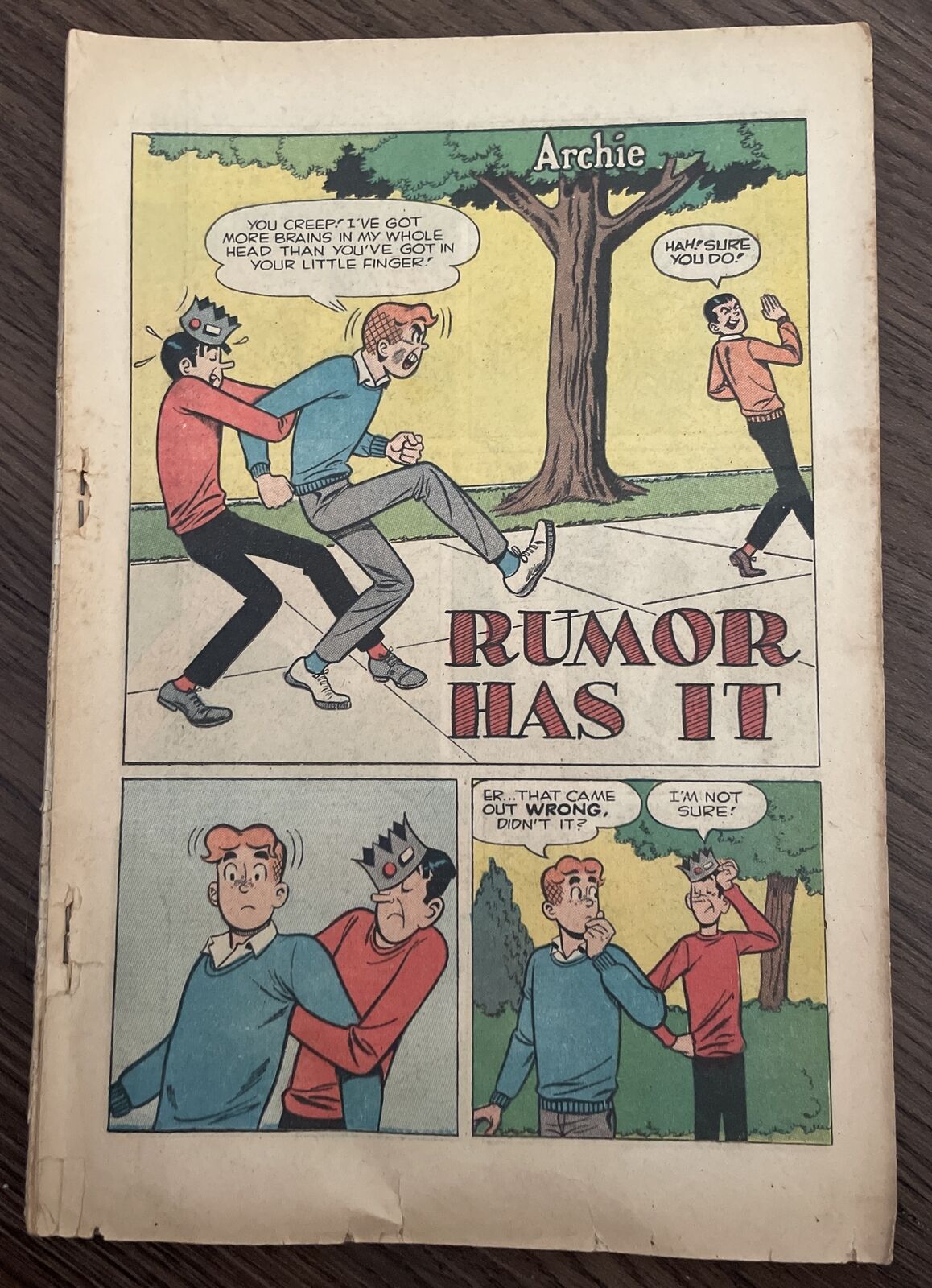 ARCHIE ANNUAL Issue #17 1965 1966 Rumor Has It Missing Cover Vintage