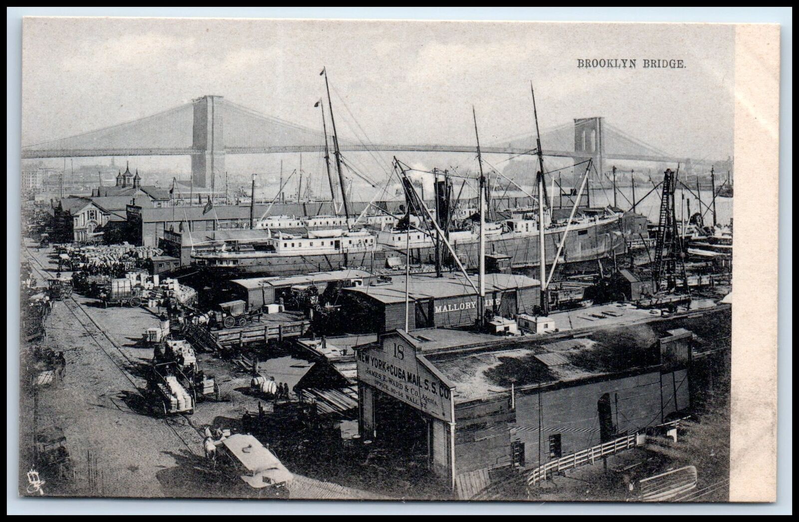 Postcard Brooklyn Bridge Raphael Tuck & Sons Brooklyn NY E49