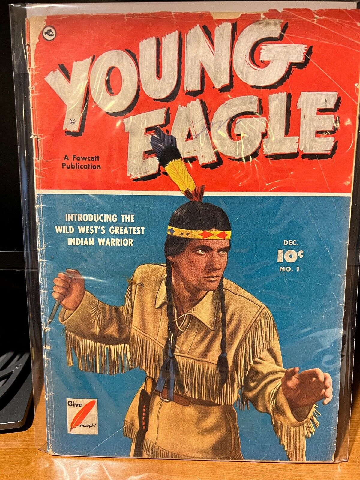 Young Eagle #1; Fawcett low grade Golden Age Indian Warrior, HUGE SALE