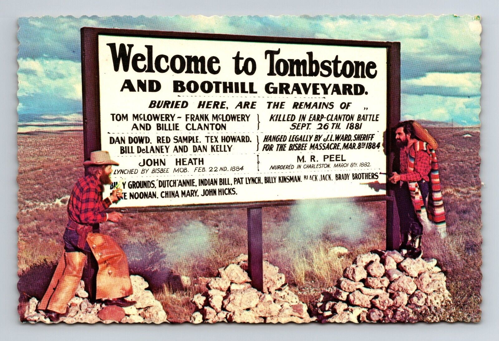 Vintage postcard TOMBSTONE, ARIZONA Boothill Graveyard 6x4 unposted