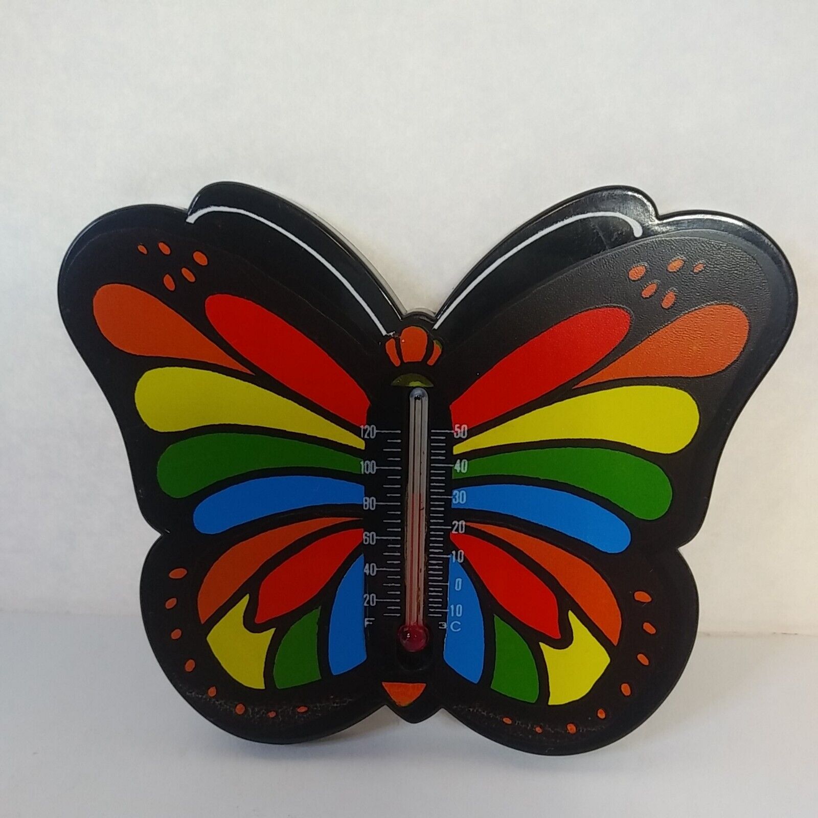 Vintage MCM Butterfly thermometer magnet 3.5\