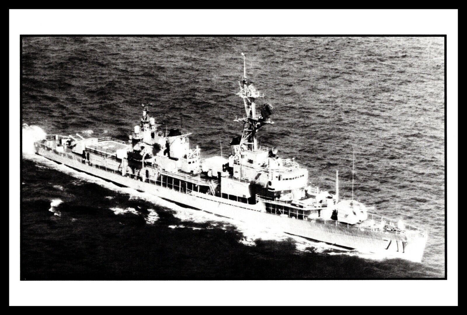 Postcard USS Eugene A Greene DD-711
