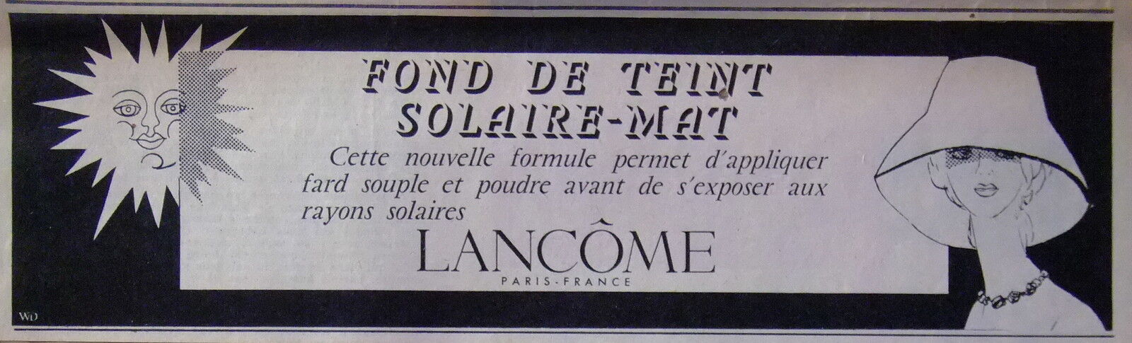 LANCÔME SUN FOUNDATION ADVERTISING MATTE SHADE & POWDER SUN EXPOSURE