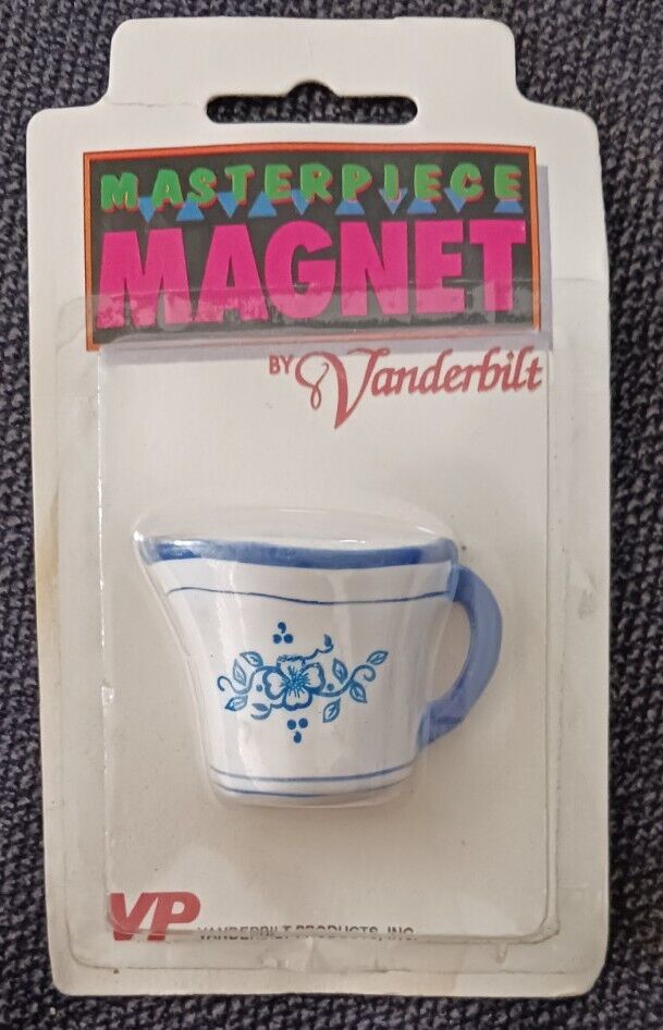 VTG Masterpiece Rare NOS Vanderbilt Products Food Magnets Teacup/ Pitcher