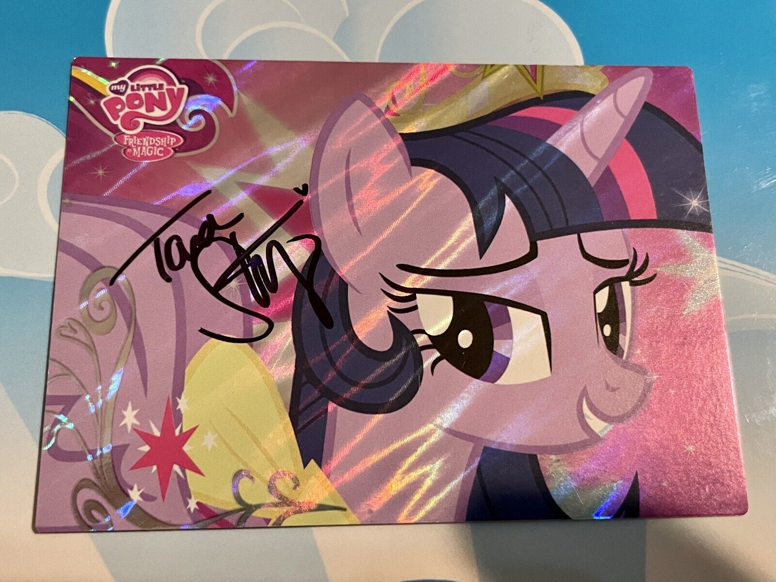 AUTOGRAPH Tara Strong My Little Pony Card: Twilight Sparkle Series 2 F42 Hasbro