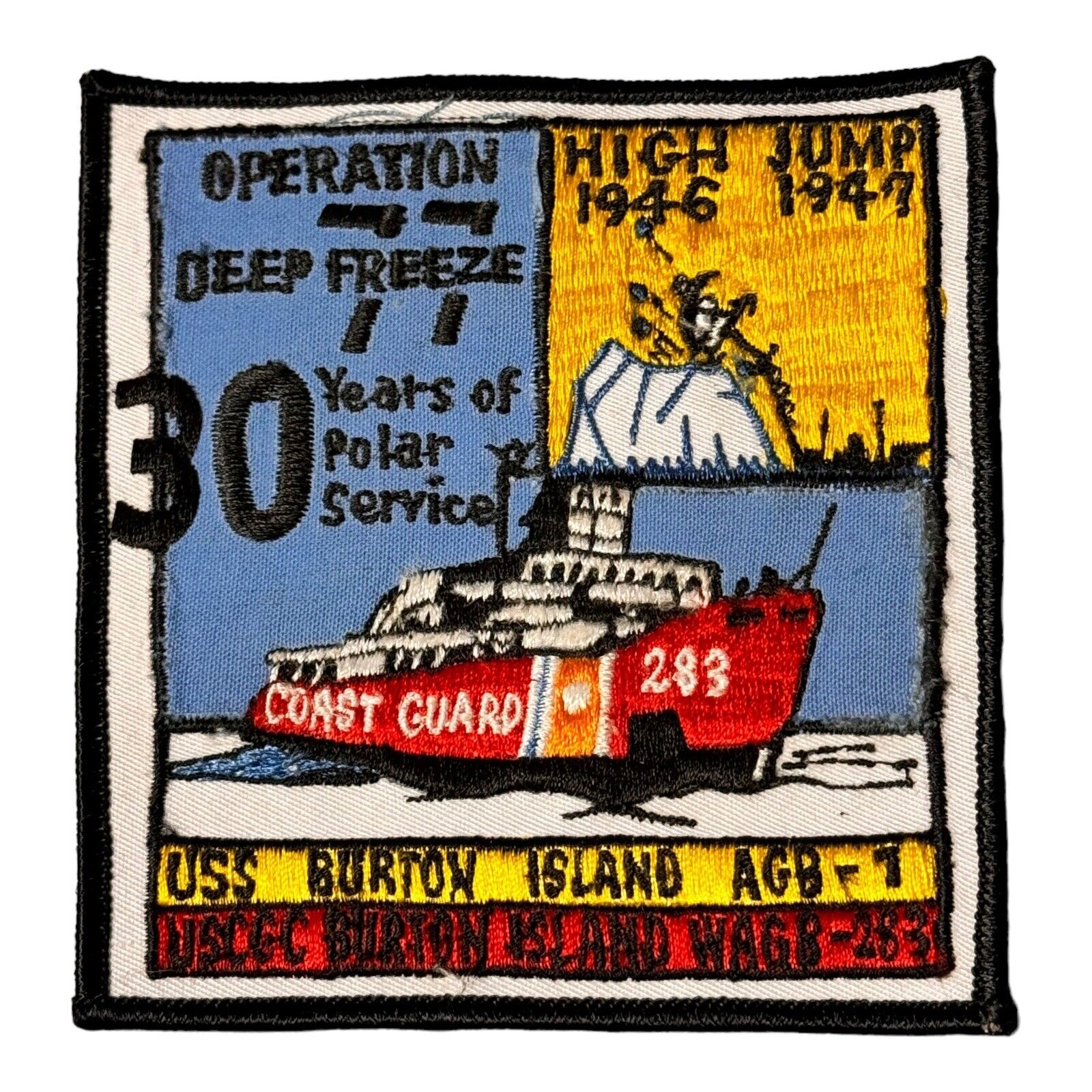 Coast Guard Operation Deep Freeze USS USCGC Burton Island Patch 4x4.75