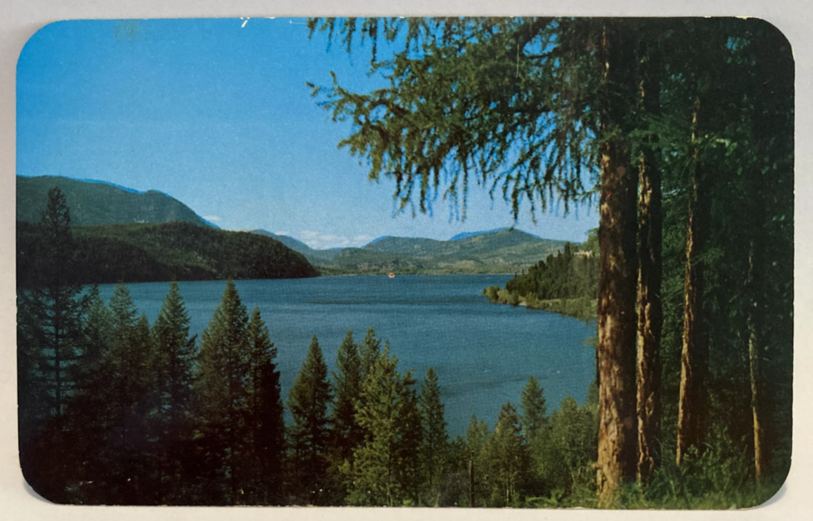 Moyie Lake Cranbrook British Columbia BC Canada Vintage Chrome Postcard
