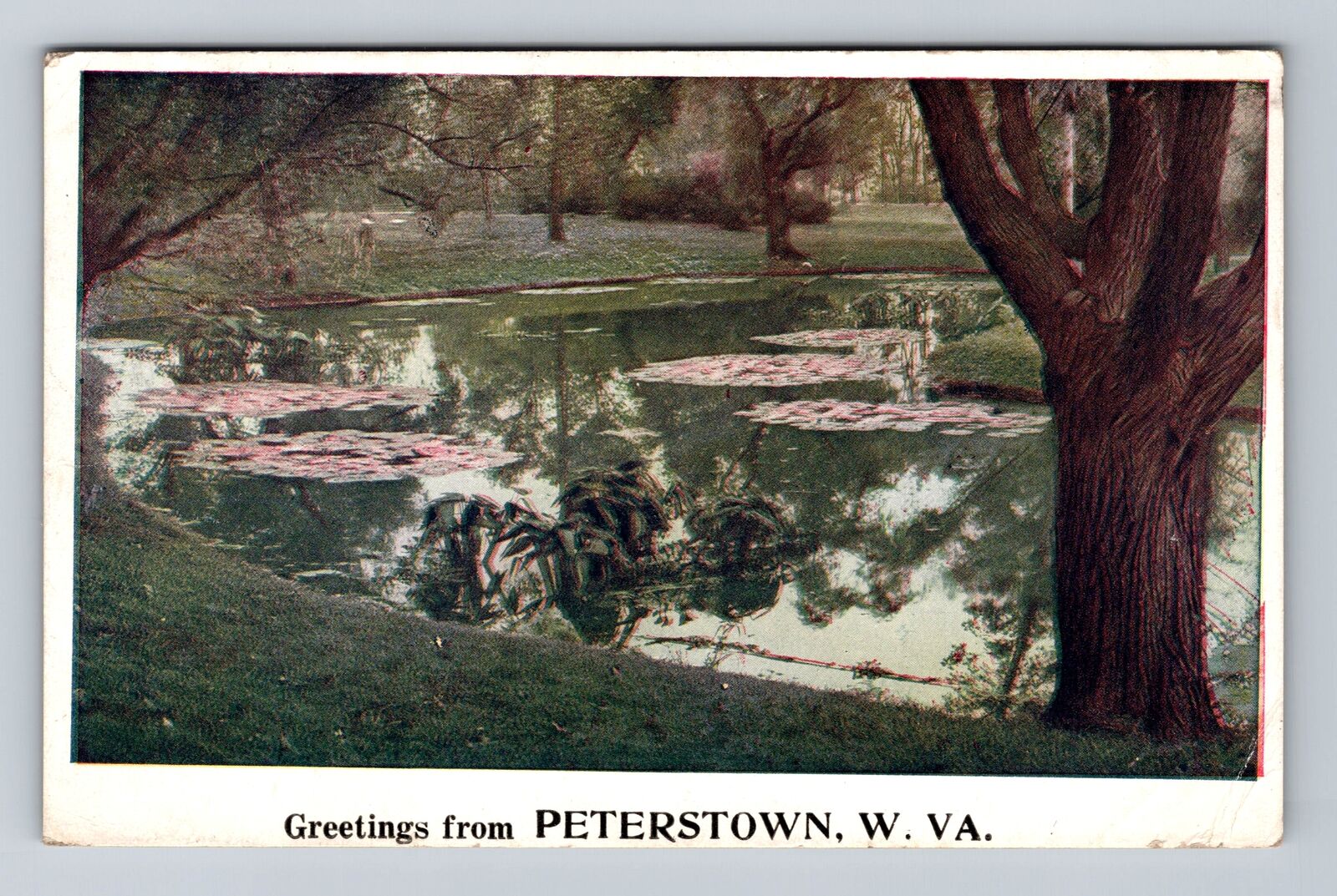 Peterstown WV-West Virginia, Scenic Greetings, Antique Vintage Postcard