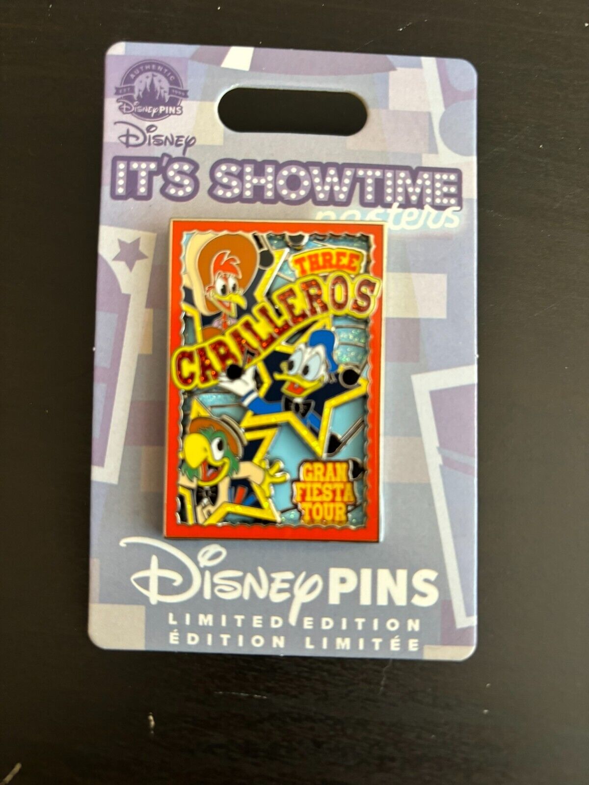 2024 Disney Parks It’s Showtime Posters The Three Caballeros LE 3000 Pin - NEW
