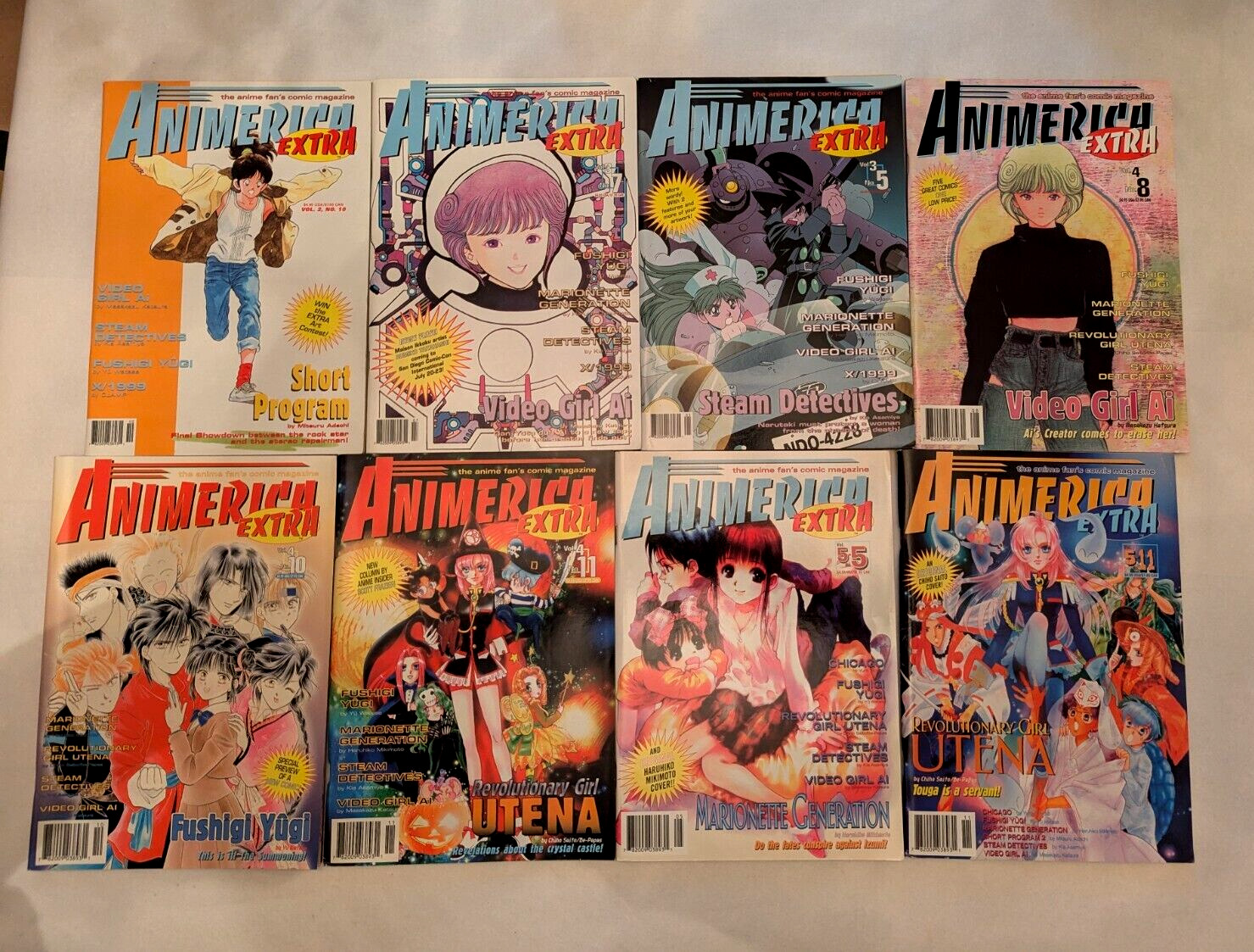 8 Animerica Extra, mixed volumes 2-5