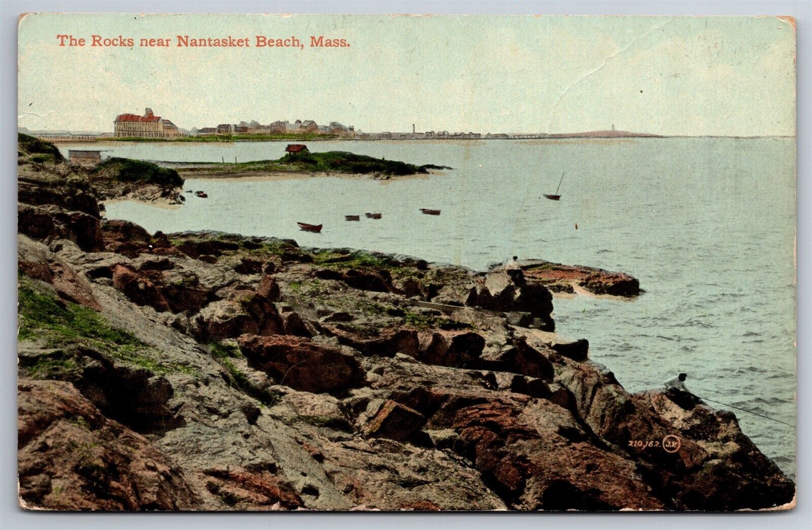 The Rocks Near Nantasket Beach Mass C1910\'s Postcard N1