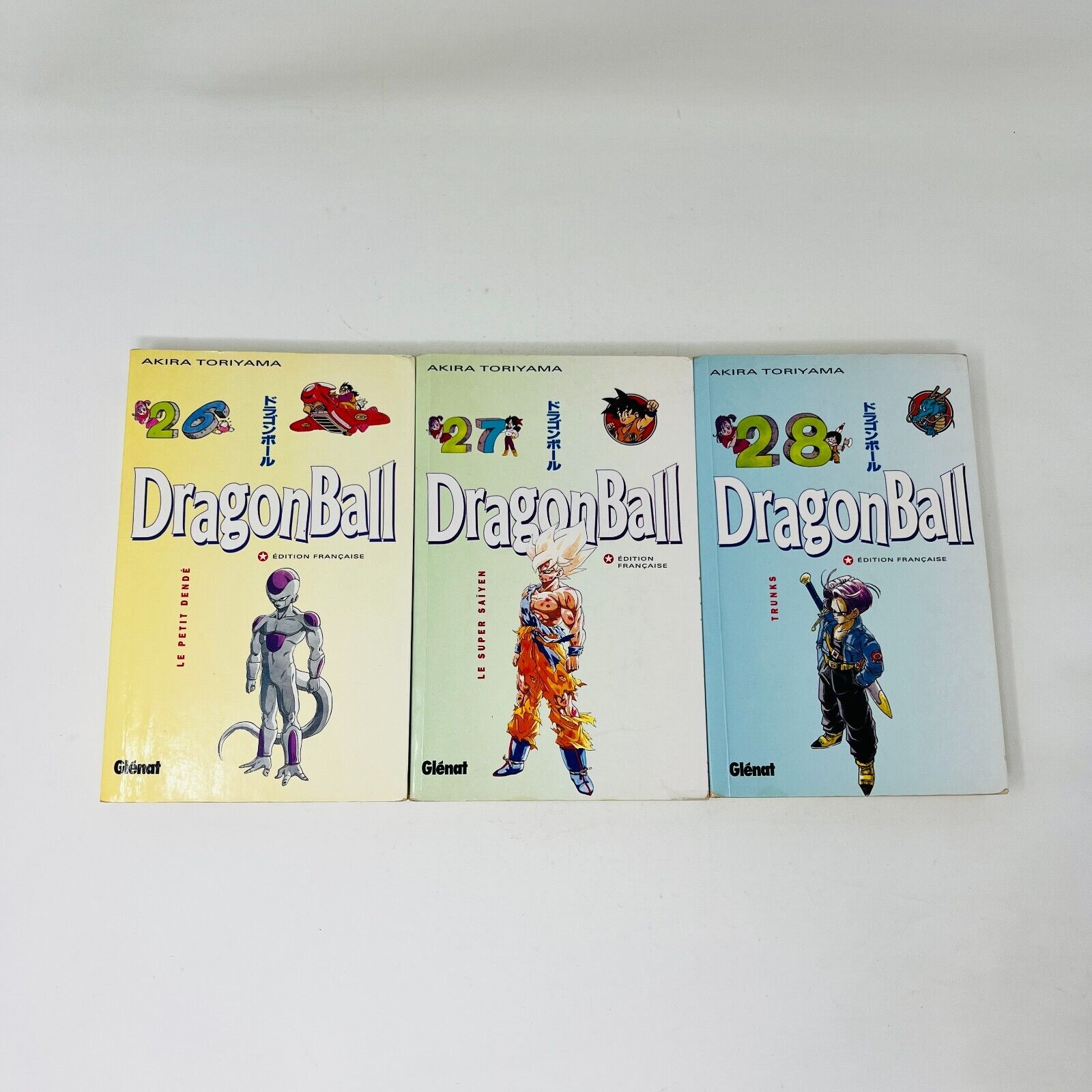 3x Dragon Ball Glénat 26-28 Lot Mangas Akira Toriyama Le Petit Dendé 1997 French