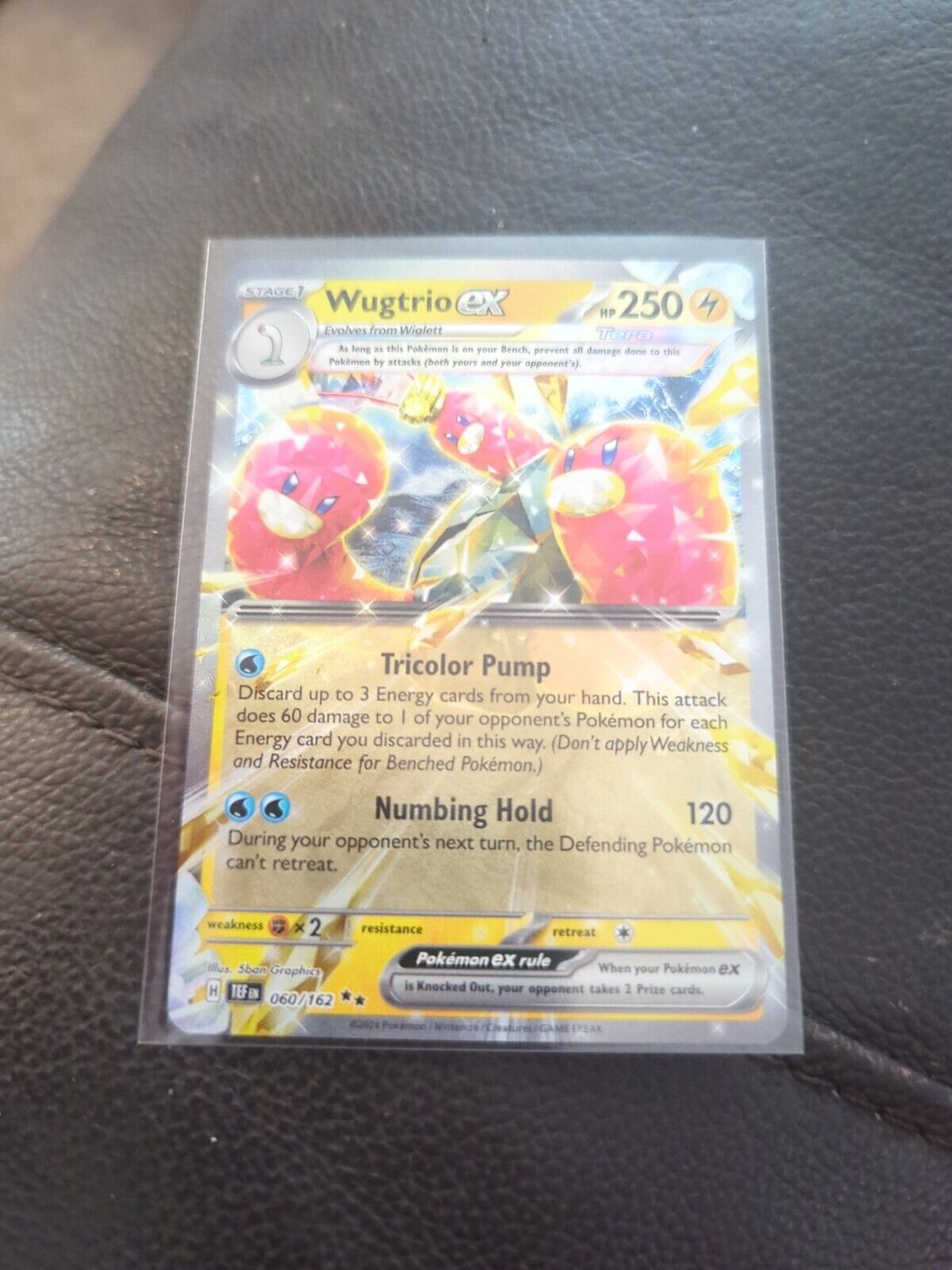 Wugtrio EX 060/162  Double Rare S & V Temporal Forces Pokemon Card