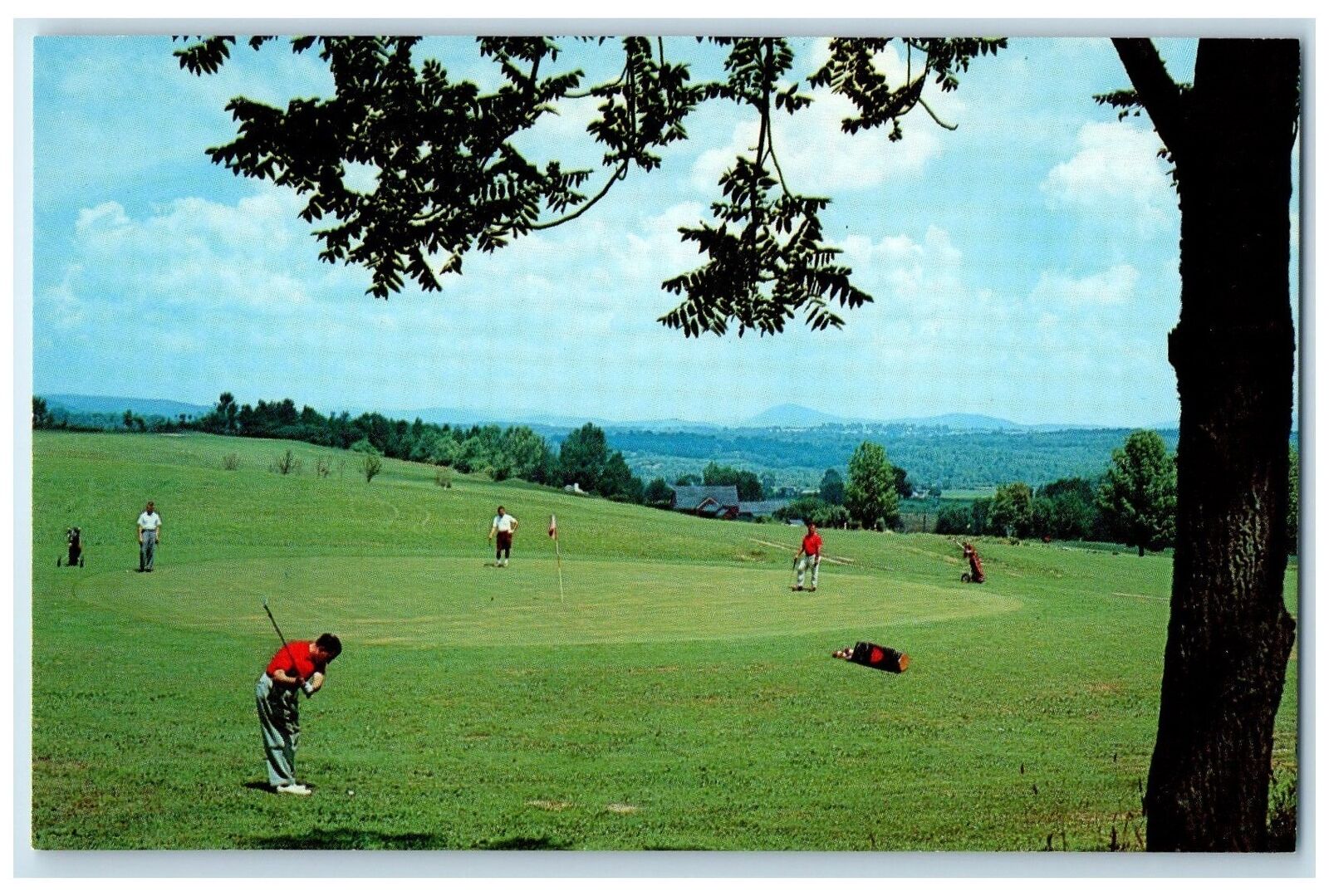 c1960's The Famous Resort Jug End South Egremont Massachusetts MA Golf Postcard