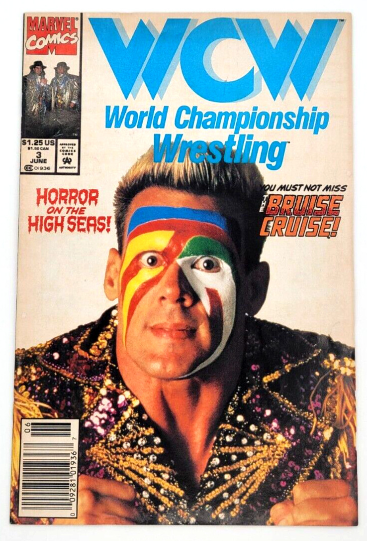 WCW WORLD CHAMPIONSHIP WRESTLING  #3  (1992) / FN / MARVEL COMICS / STING COVER