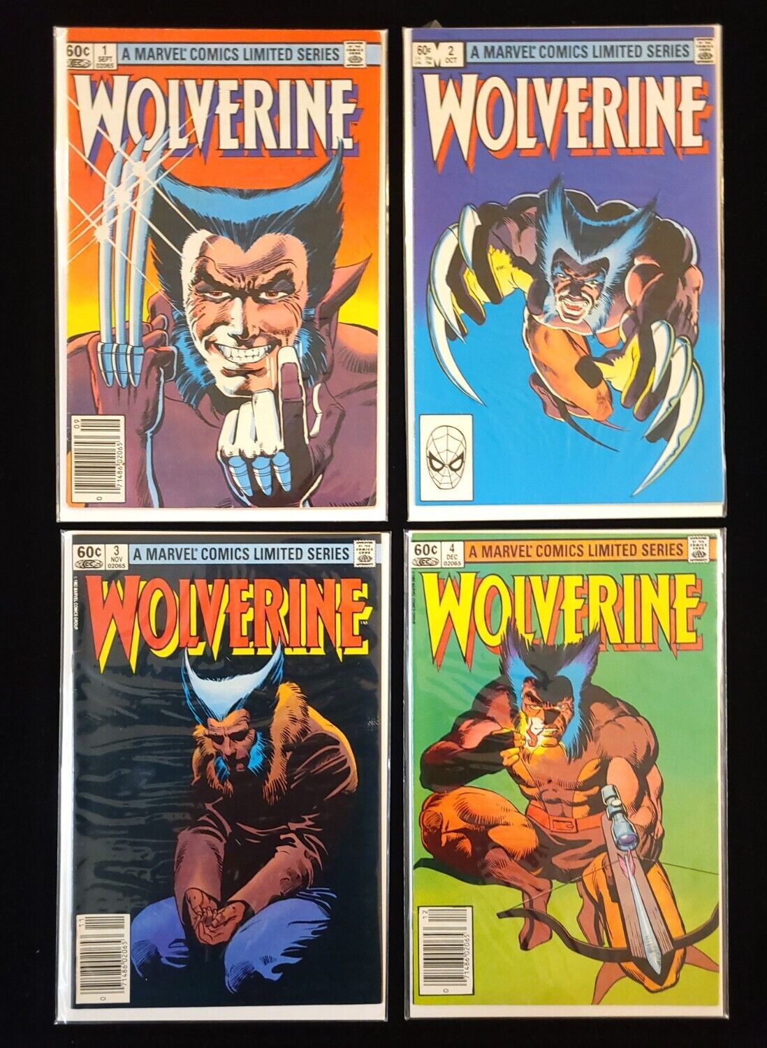 Wolverine #1-4 Limited Series Marvel Comics Nice Set
