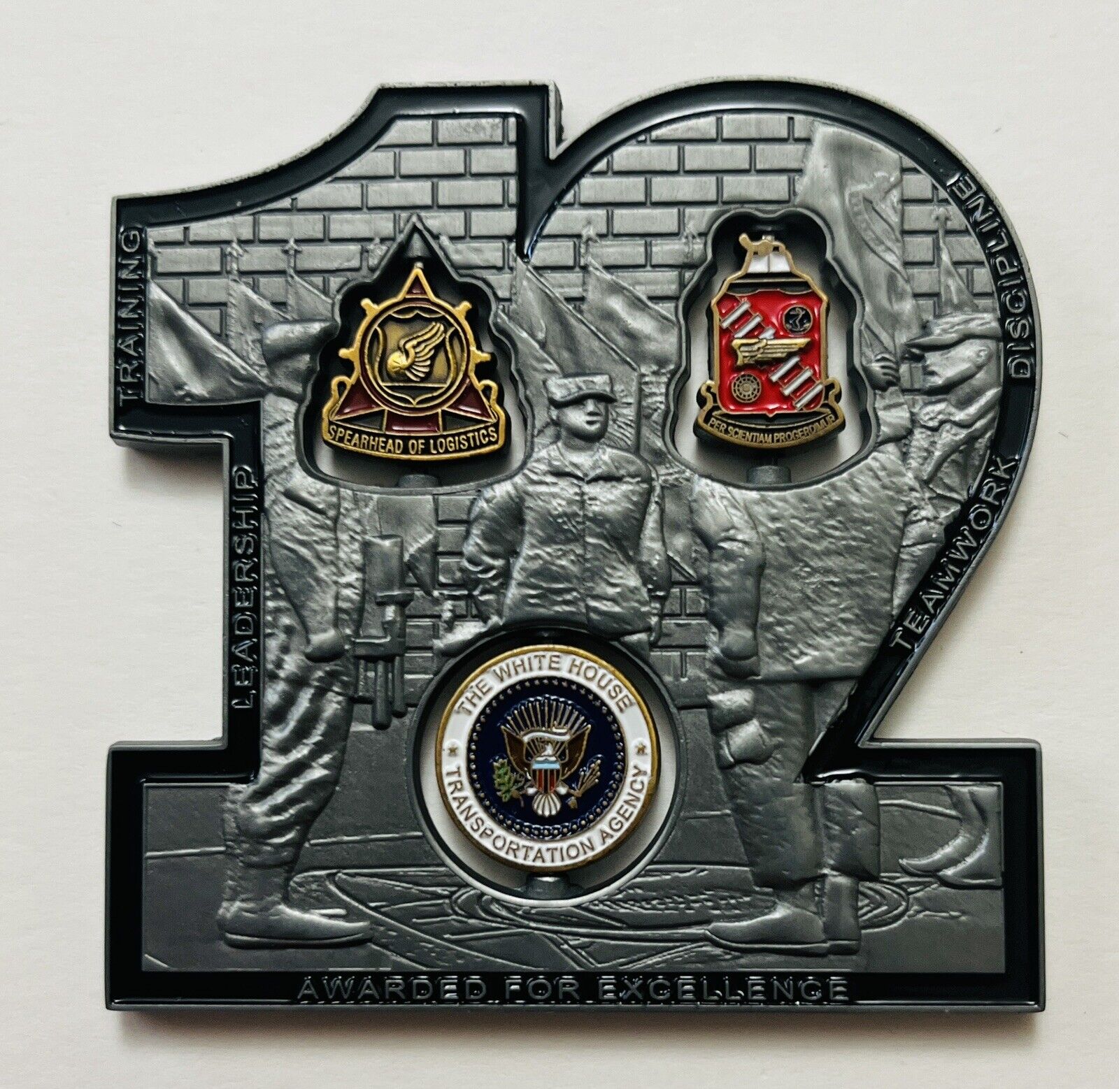 12th US Army Transportation Center Command Sergeant Major Howard Challenge Coin