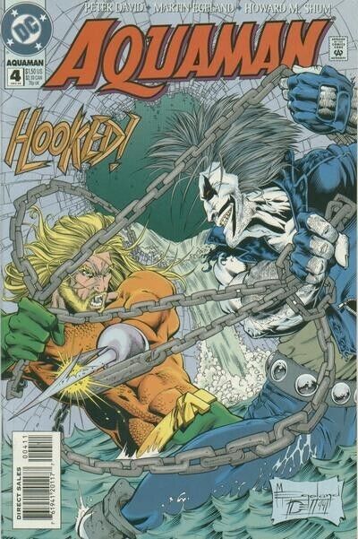 Aquaman (5th Series) #4 NM 9.4 1994  Marty Egeland Cover
