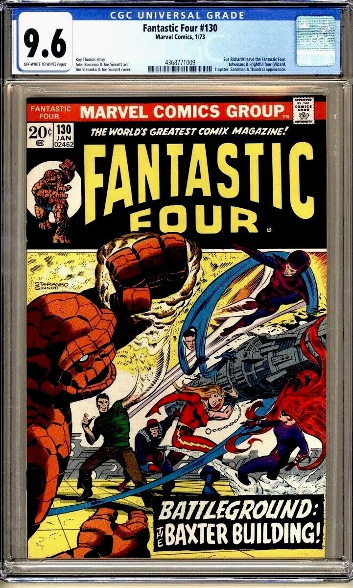 FANTASTIC FOUR #130 CGC 9.6 Marvel Comic 1973