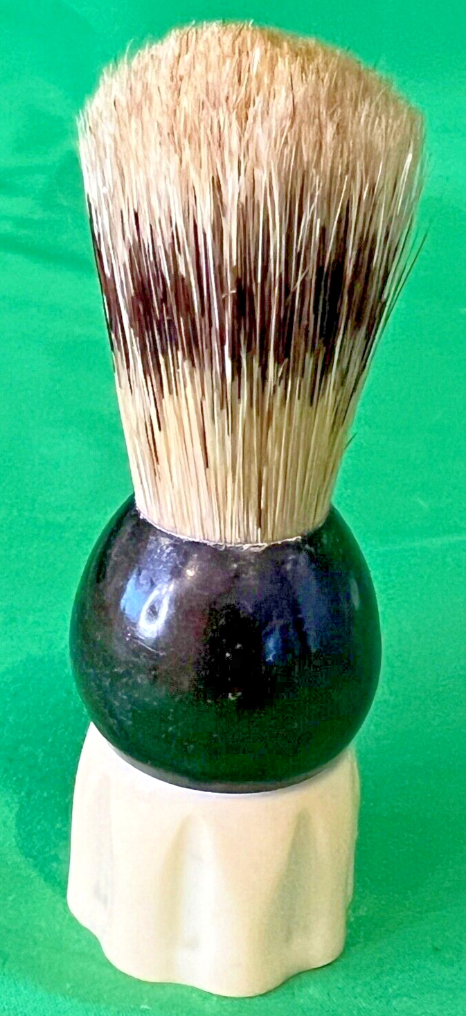 ANTIQUE VINTAGE SHAVING MUG BRUSH  EVER-READY 100T, Made in the USA