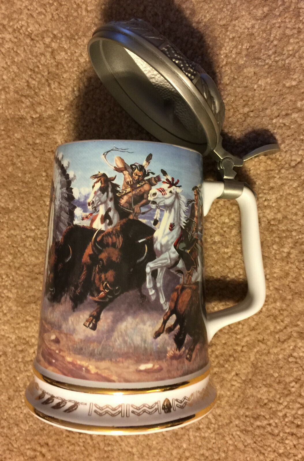 1991, Hamilton collection Stein, Warriors of the plains, Thundering Hooves 
