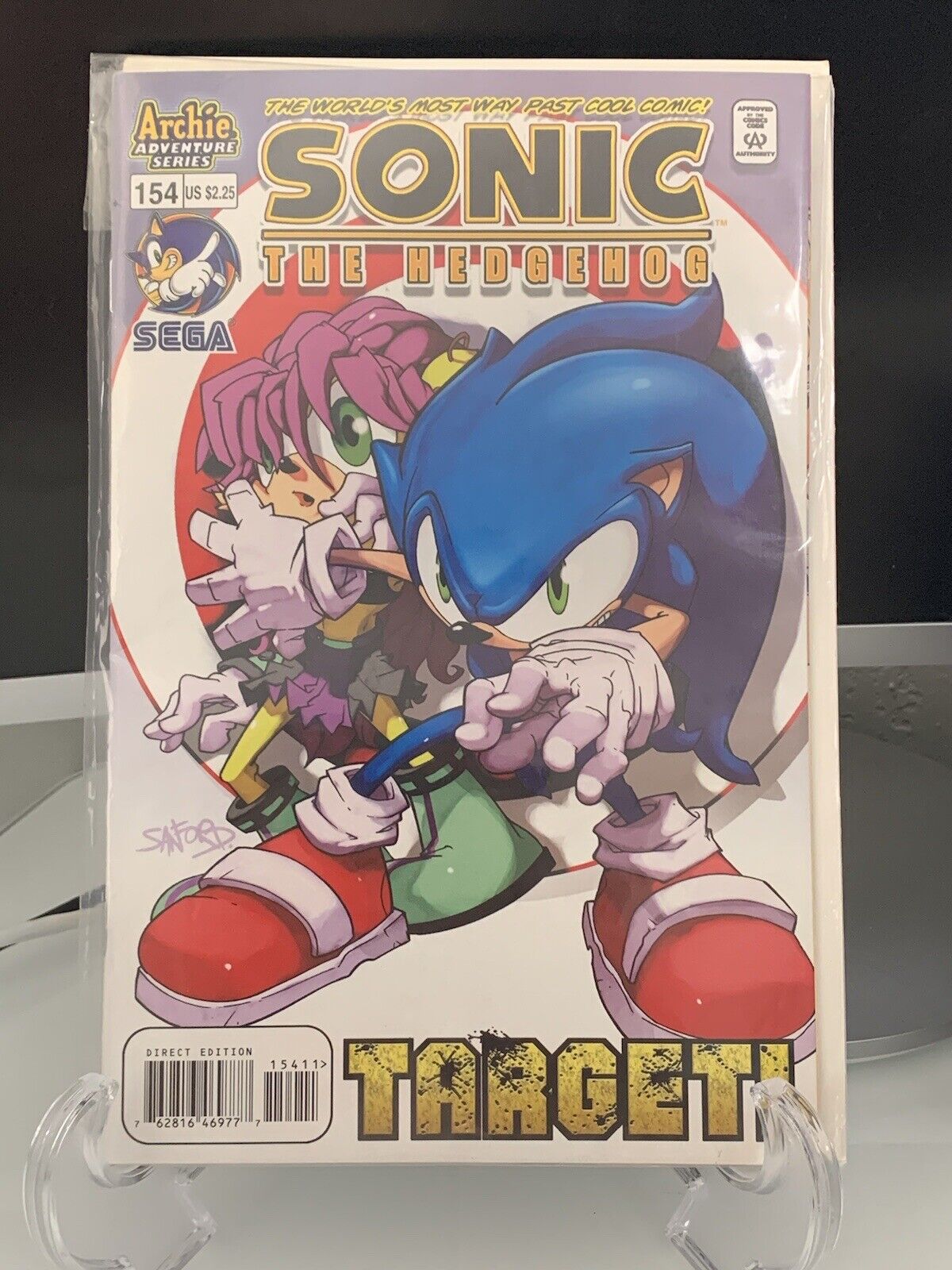2005 ARCHIE COMICS SEGA SONIC THE HEDGEHOG #154 VF RARE ISSUE HARD TO FIND MOVIE