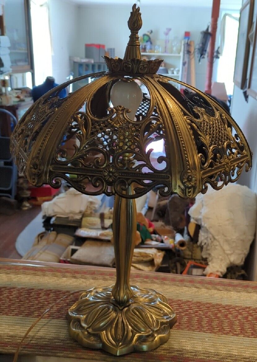 Vintage GIM 1419 Hollywood Regency Table Lamp READ DESCRIPTION 