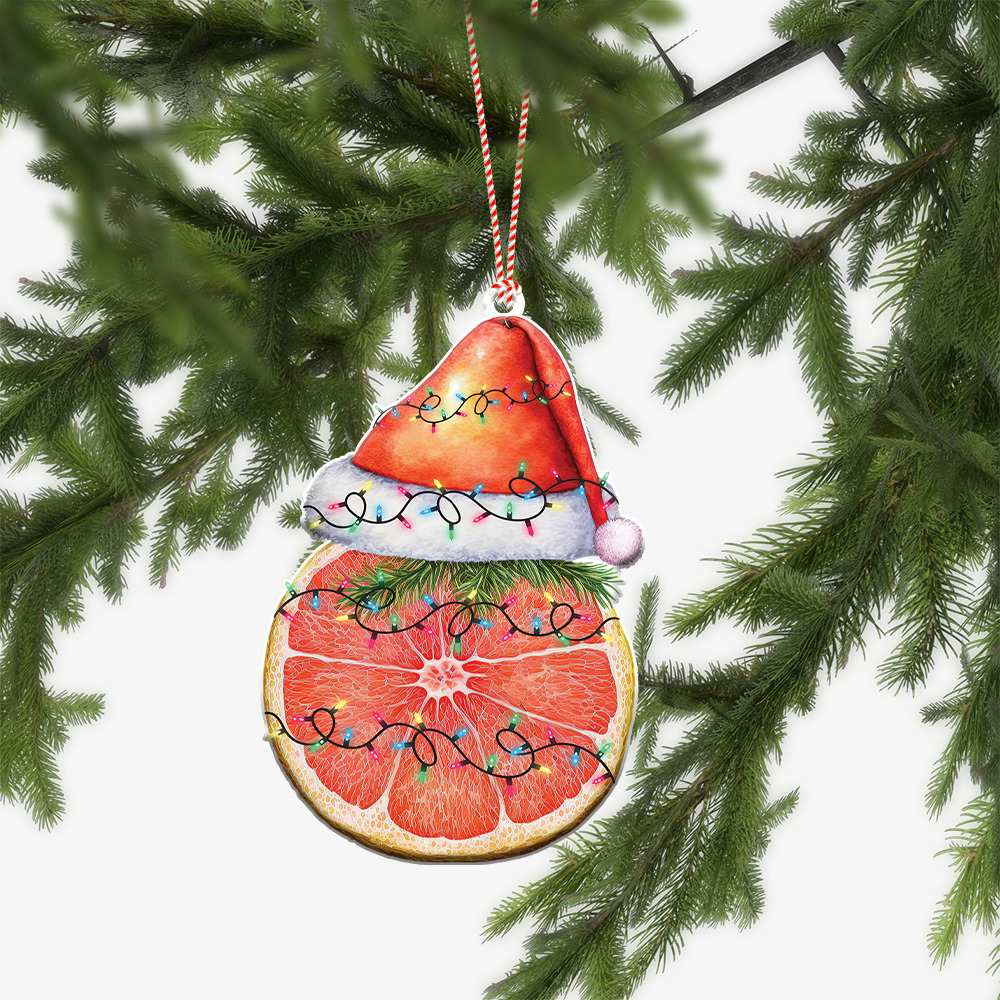 Orange Christmas Ornament, Orange Xmas Ornament, Orange Lovers Ornament Gift