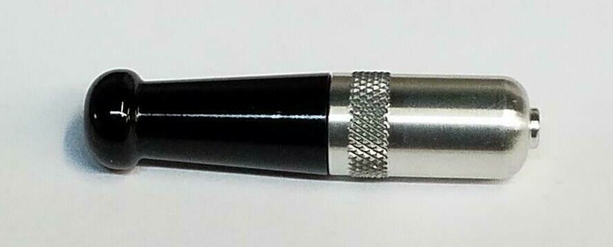 SILVER / BLACK ZEPPELIN PIPE* MADE IN USA*  SNEAK A TOKE *HIGH QUALITY * CHILLUM