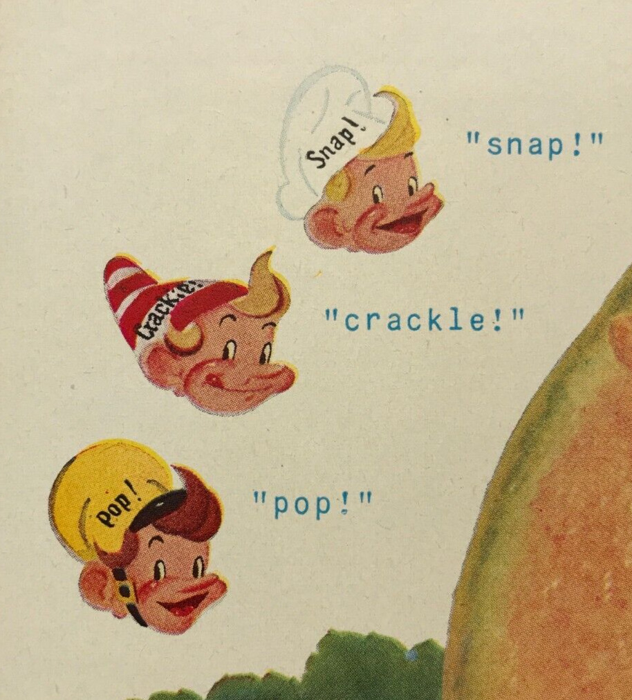 1953 Kellogg\'s Rice Krispies VINTAGE PRINT AD Snap Crackle Pop L53