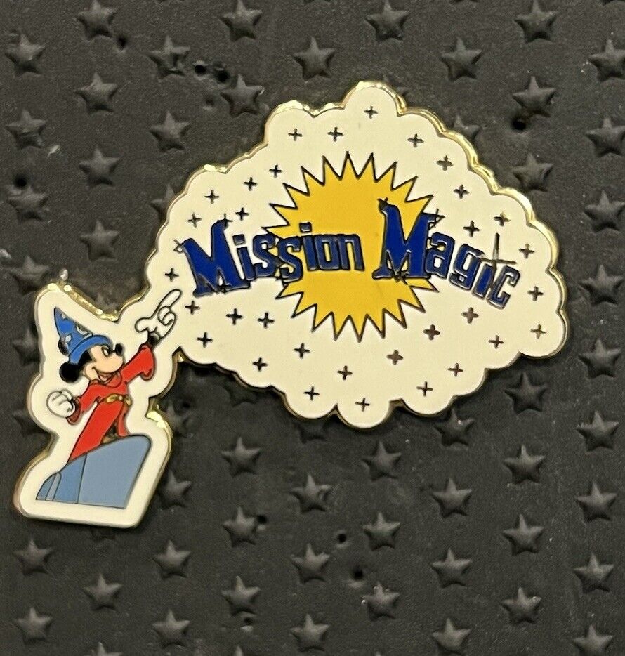 DS DISNEY STORE EUROPE CAST MEMBER? 2007 MISSION MAGIC SORCERER MICKEY PIN 69339