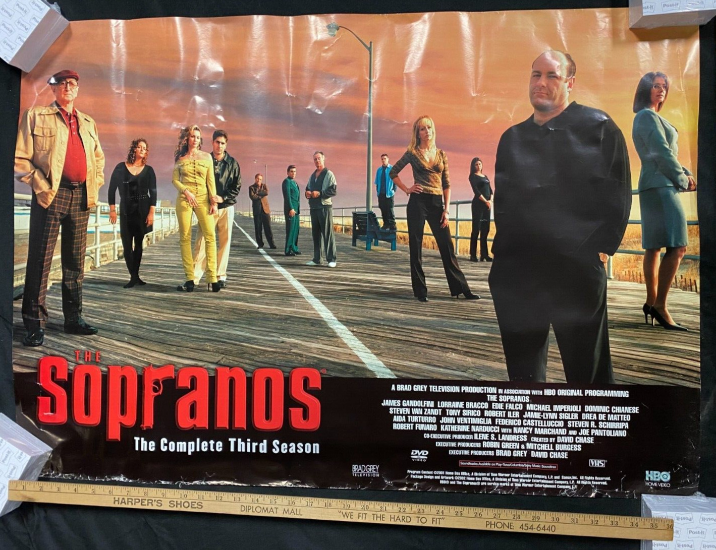 2001 HBO The Sopranos The Complete Third Season Promo Poster 40x27 (NH)