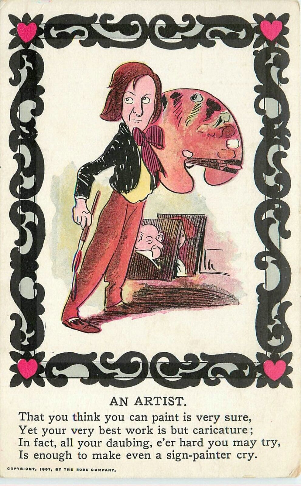 Postcard C-1910 Vinegar Valentine the artist comic humor 24-5632