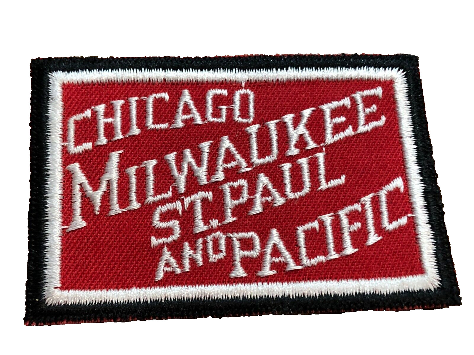 VTG Chicago Milwaukee St. Paul and Pacific Railroad Patch 3” X 2” - Unused