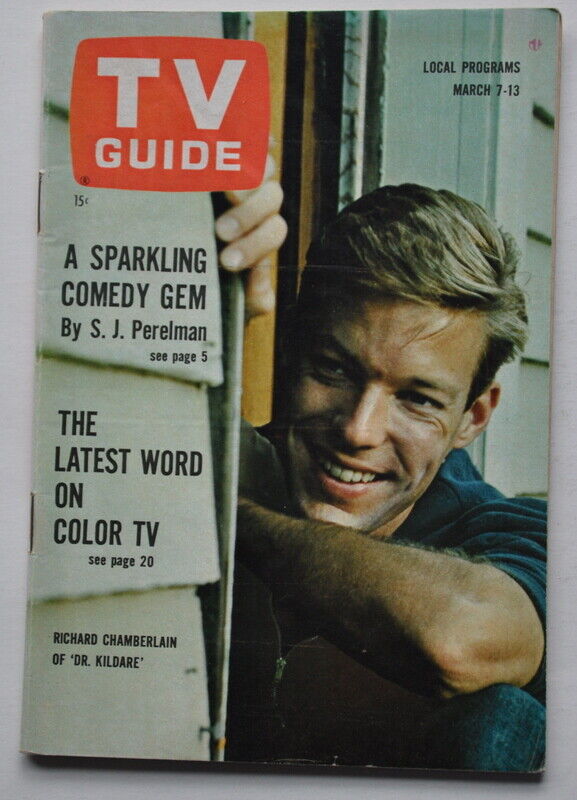 TV GUIDE March 7, 1964 RICHARD CHAMBERLAIN of Dr. Kildare issue #571