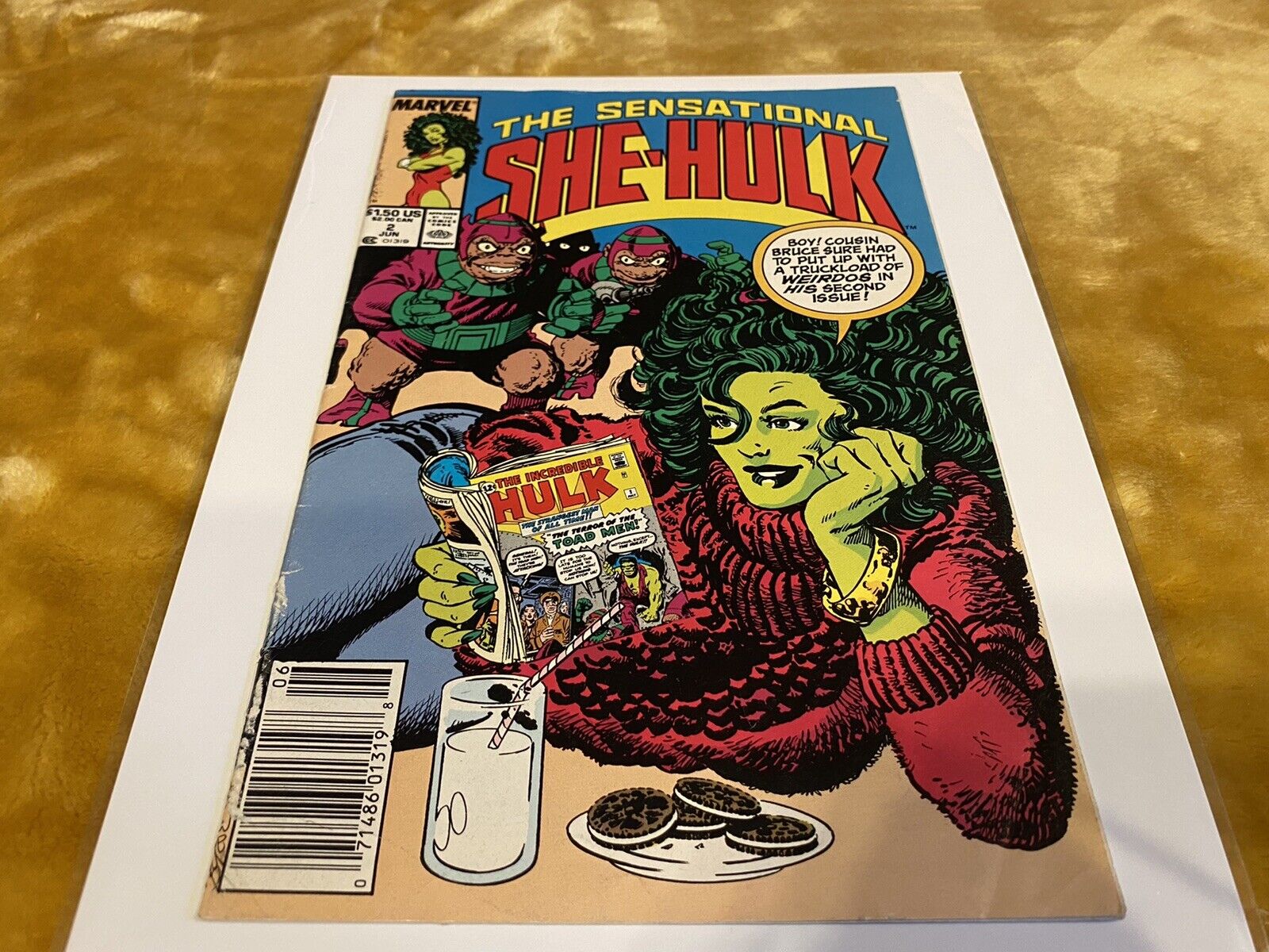 RARE Vintage 1989 Marvel Comics The Sensational She-Hulk #2 Second Issue HTF