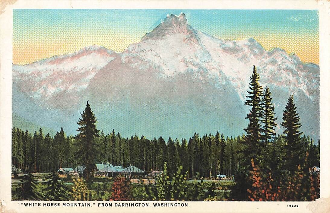 Postcard White Horse Mountain Darrington Washington