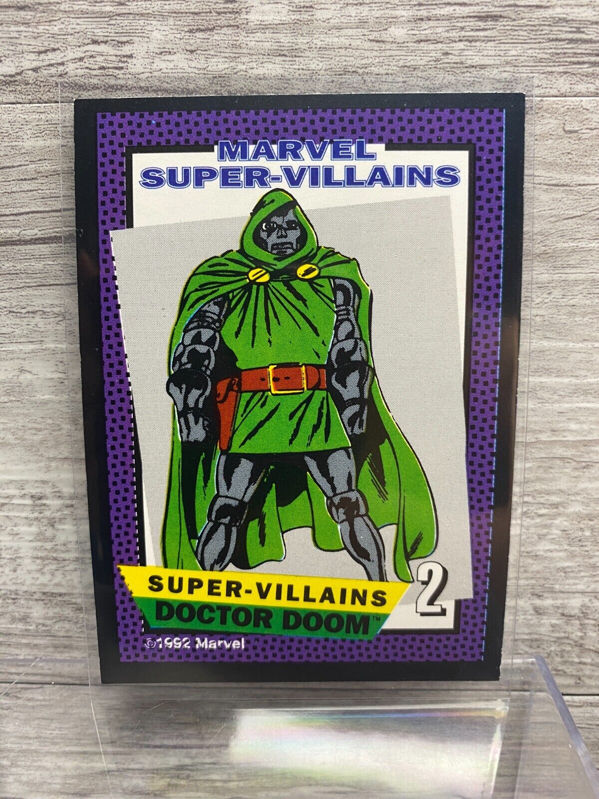 Vintage 1992 Marvel Super Villains Dr. DOOM Victor Von TCG Board Game NM Card