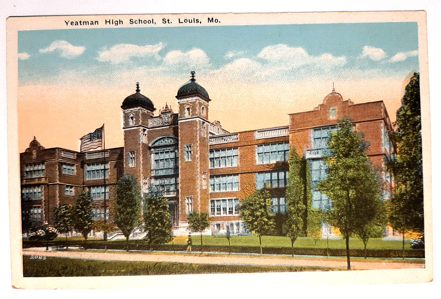 Yeatman High School St. Louis MO Postcard