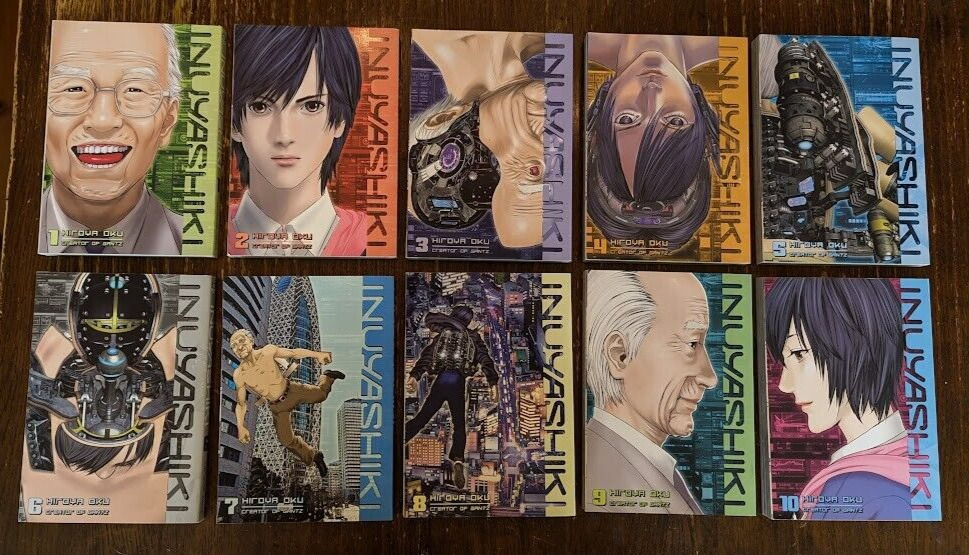 INUYASHIKI complete volumes 1-10 MANGA set OKU GANTZ English Read ONCE