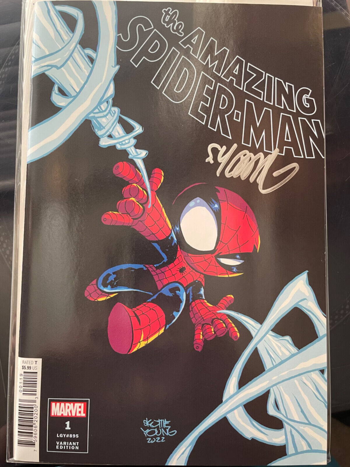 The Amazing Spider-Man #1 SIGNED by Skottie Young Marvel 2022