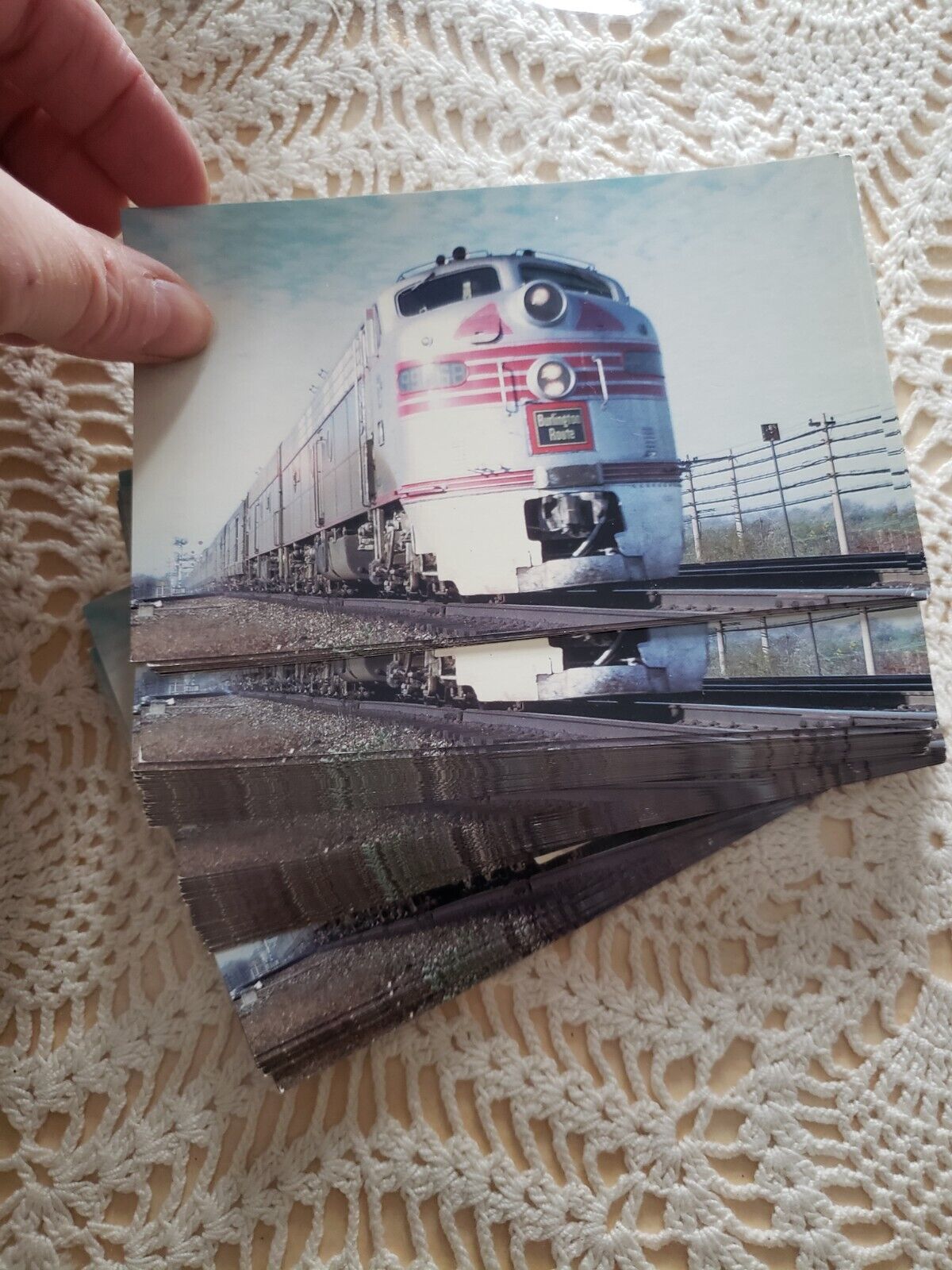 E-ha Train Post Cards, C24, E8 #9966-B, Bulk Lot of 78. Twin-engine Diesel